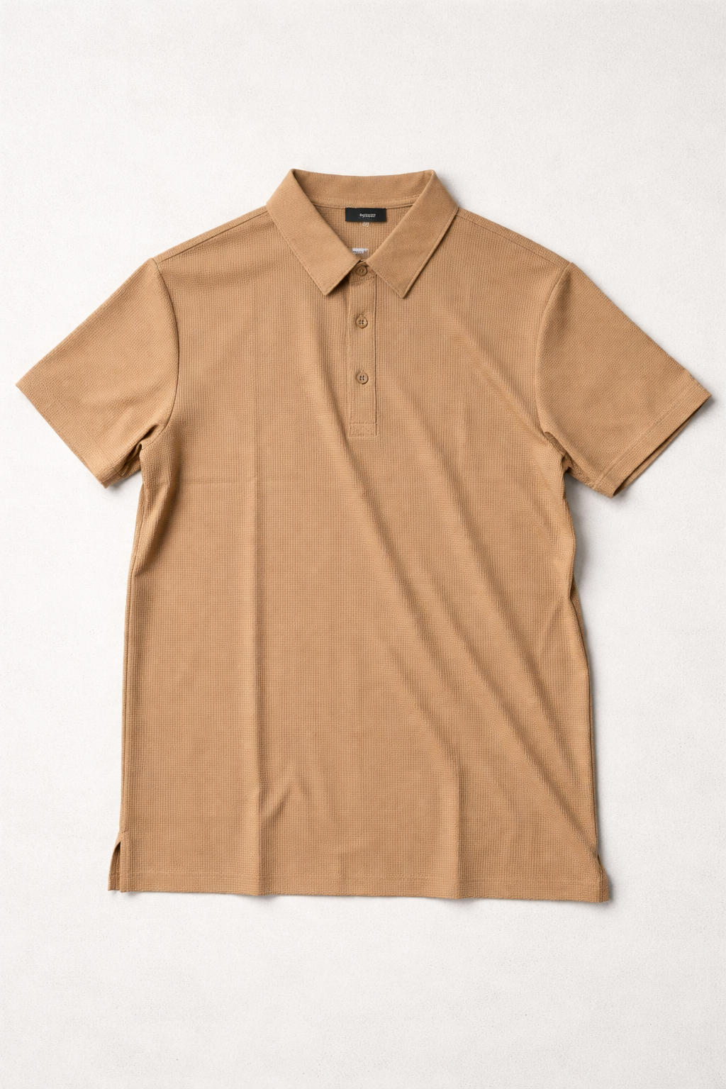 Playera Polo para Hombre Jacquard Super Stretch A61417 Beige