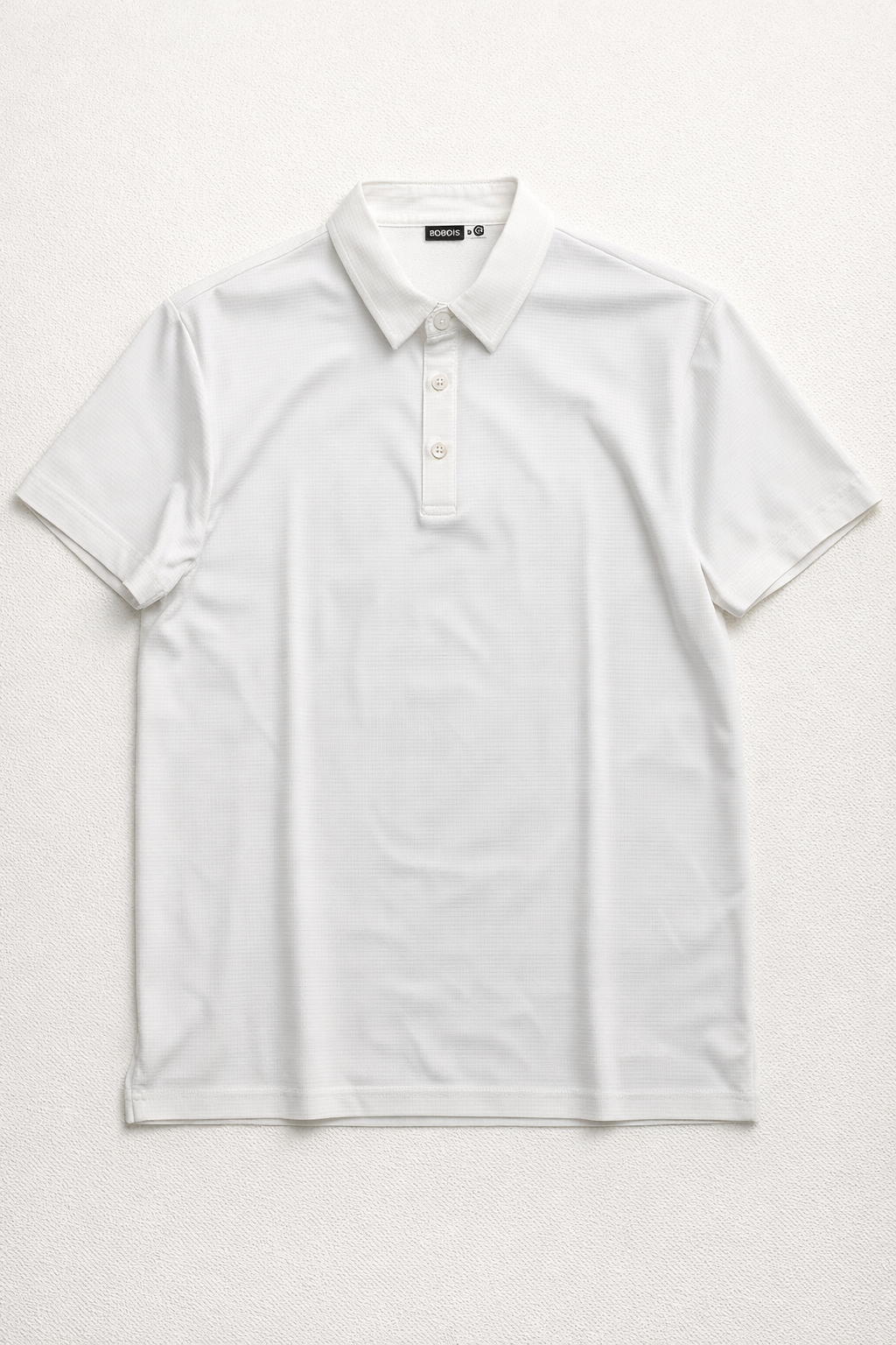 Playera Polo para Hombre Jacquard Super Stretch A61417 Blanco