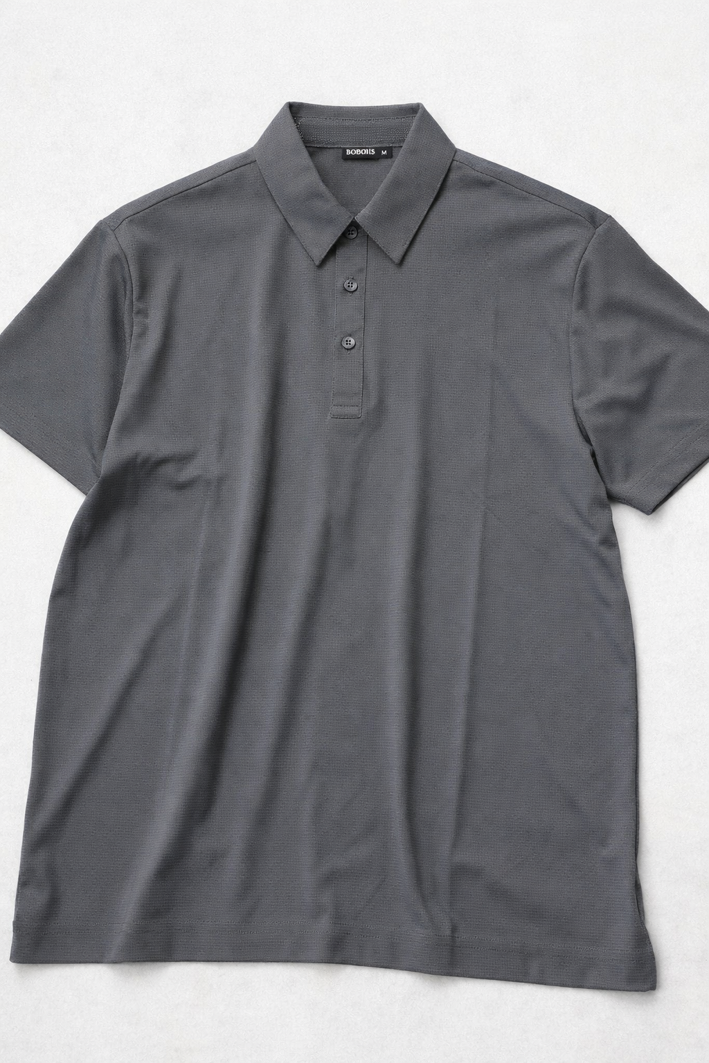 Playera Polo para Hombre Jacquard Super Stretch A61417 Gris