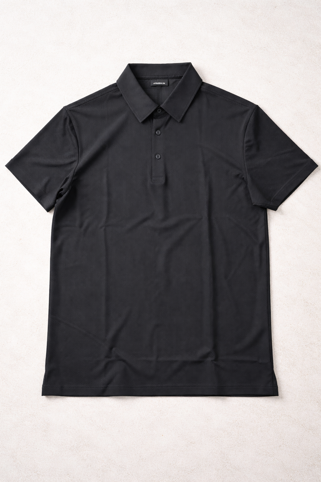 Playera Polo para Hombre Jacquard Super Stretch A61417 Negro