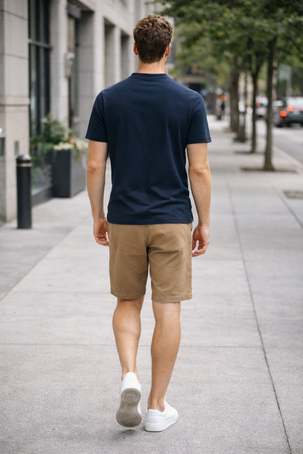Playeras Polo Para Hombre Cuello Mao Spandex APMAO Marino