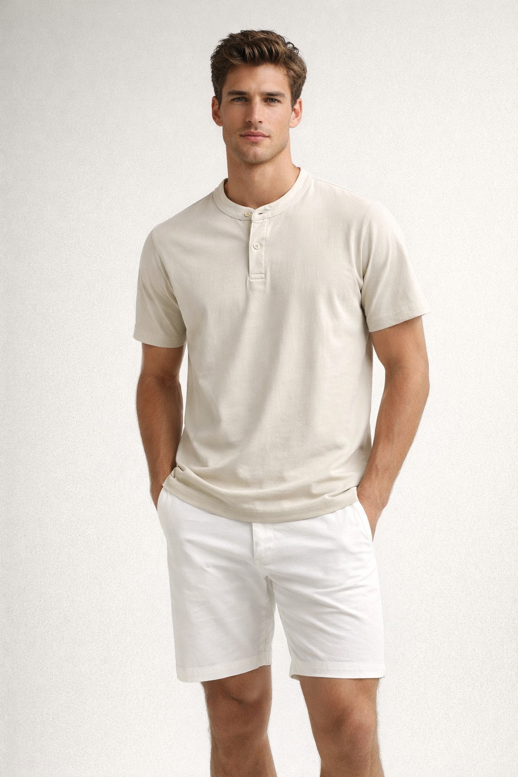 Playeras Polo Para Hombre Cuello Mao Spandex APMAO Arena