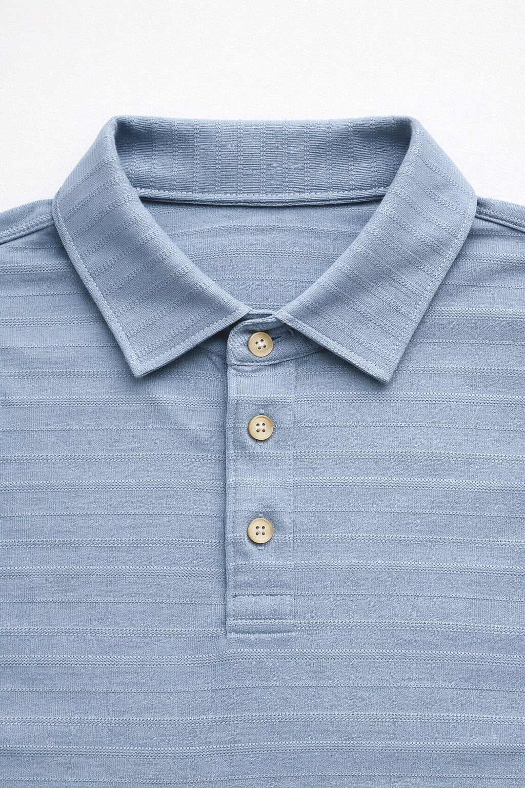 Playeras Polo Para Hombre Manga Corta Jacquard A51313 Azul