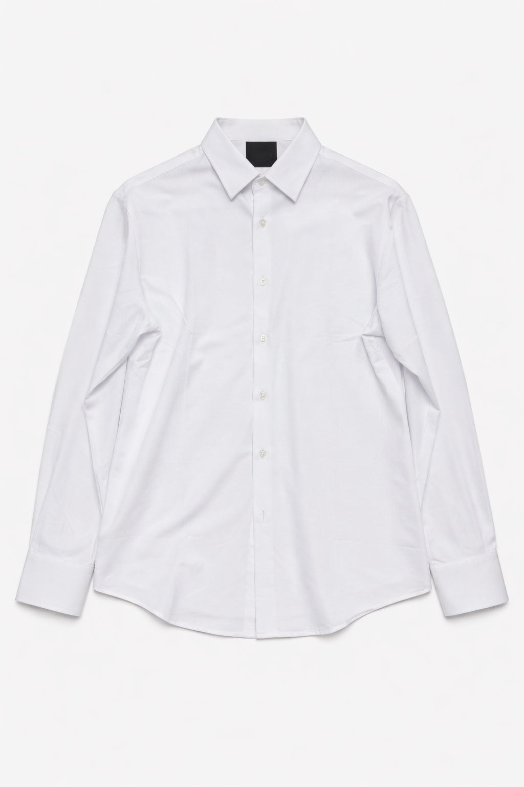 Camisa para Hombre Manga Larga Piqué Stretch Sin Arrugas B61401 Blanco