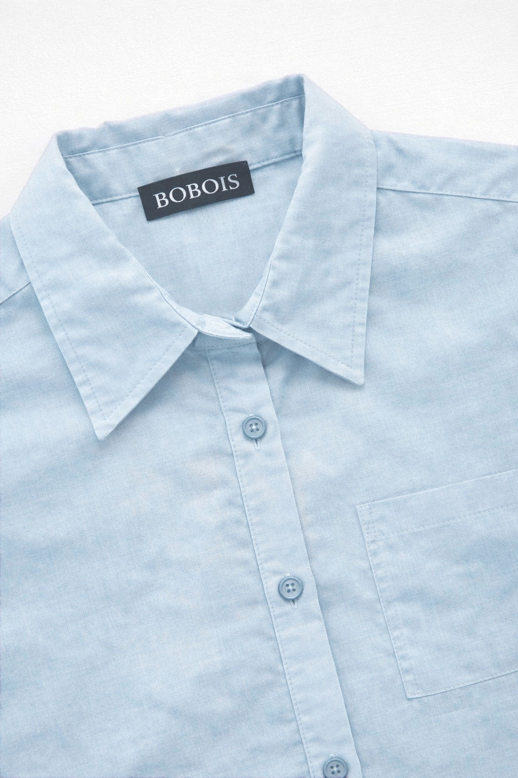 Blusas Para Mujer Camisera Popelina N61110 Azul