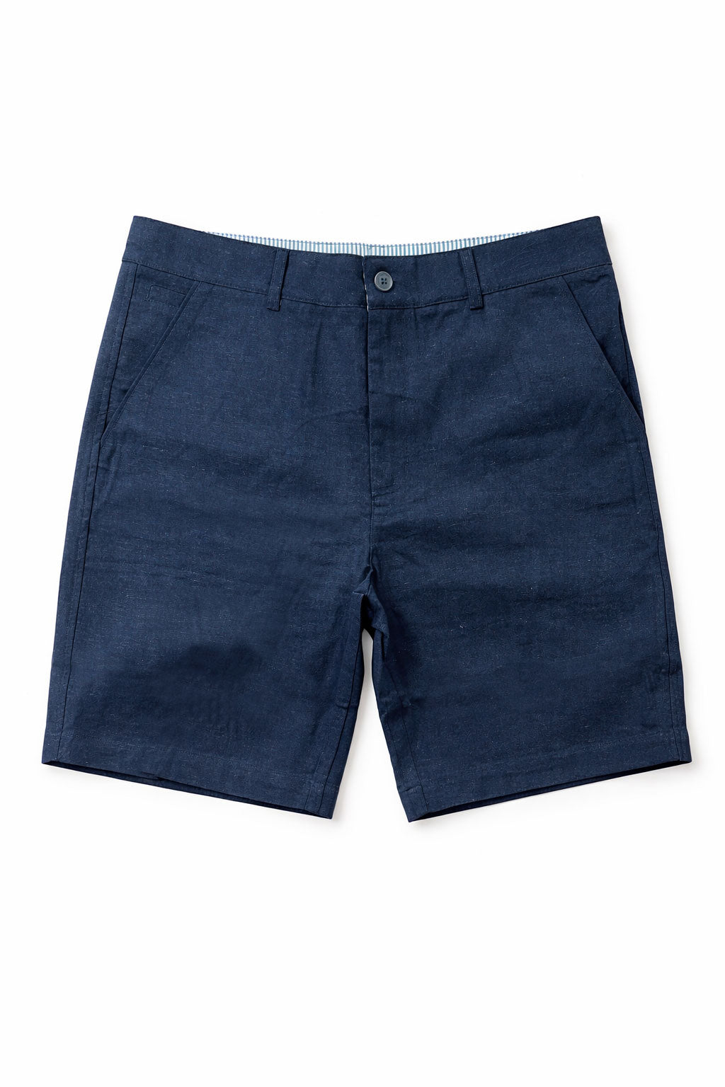 Bermudas Para Hombre Lino Ligero Para Verano G61453 Marino