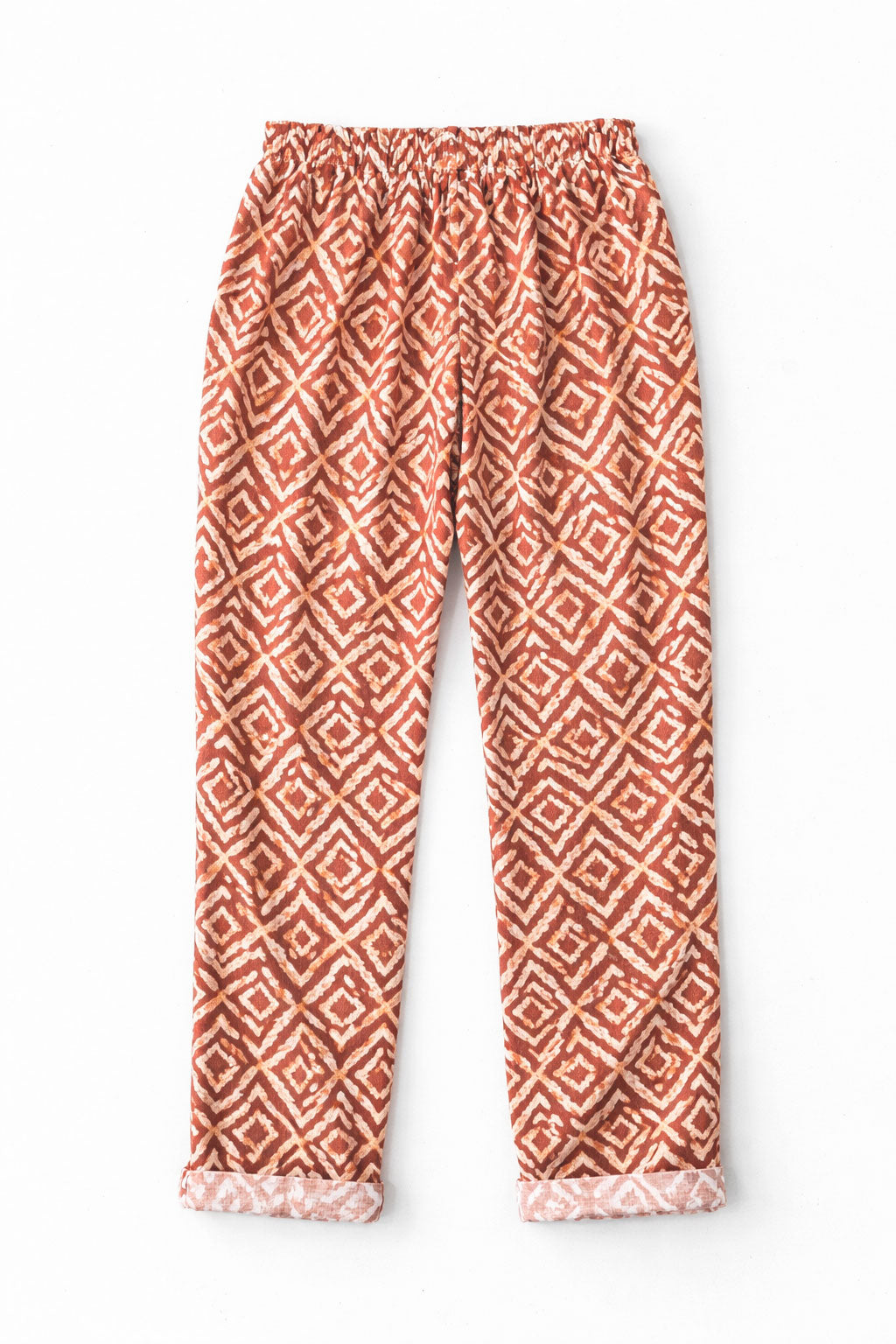 Pantalones Para Mujer Con Resorte y Jareta Étnico W61125 Chedron