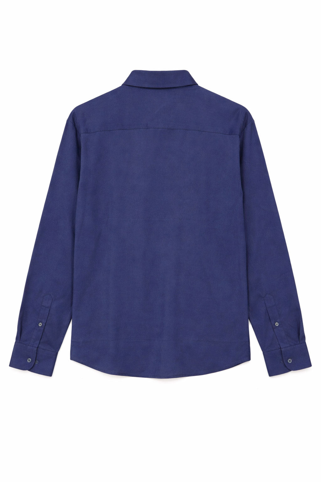 Camisa para Hombre Manga Larga Piqué Stretch Sin Arrugas B61401 Marino