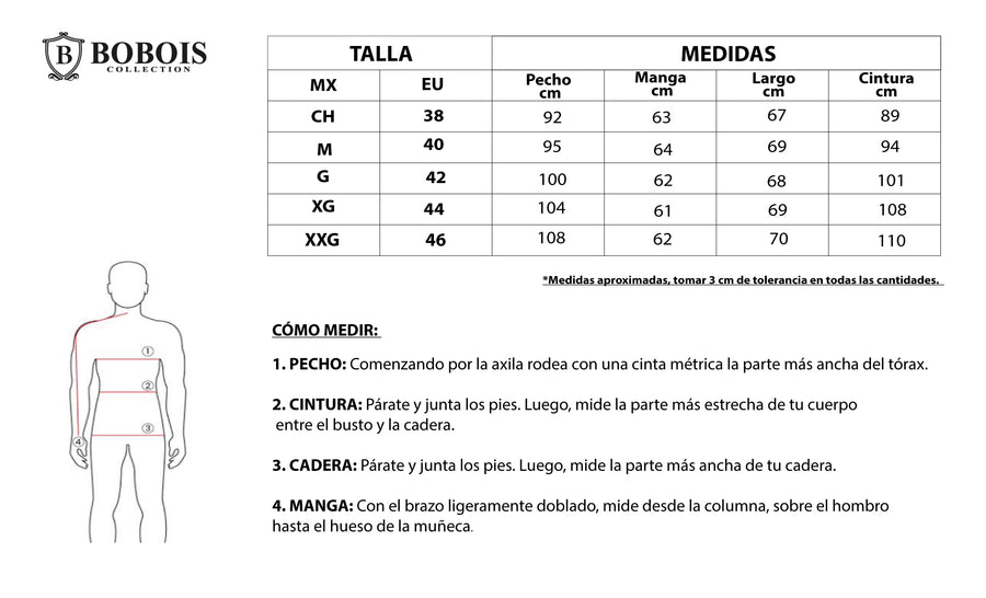 Medidas de 2024 playeras para hombre