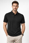 Playera Polo para Hombre Piqué Super Stretch Transpirable A61411 Negro