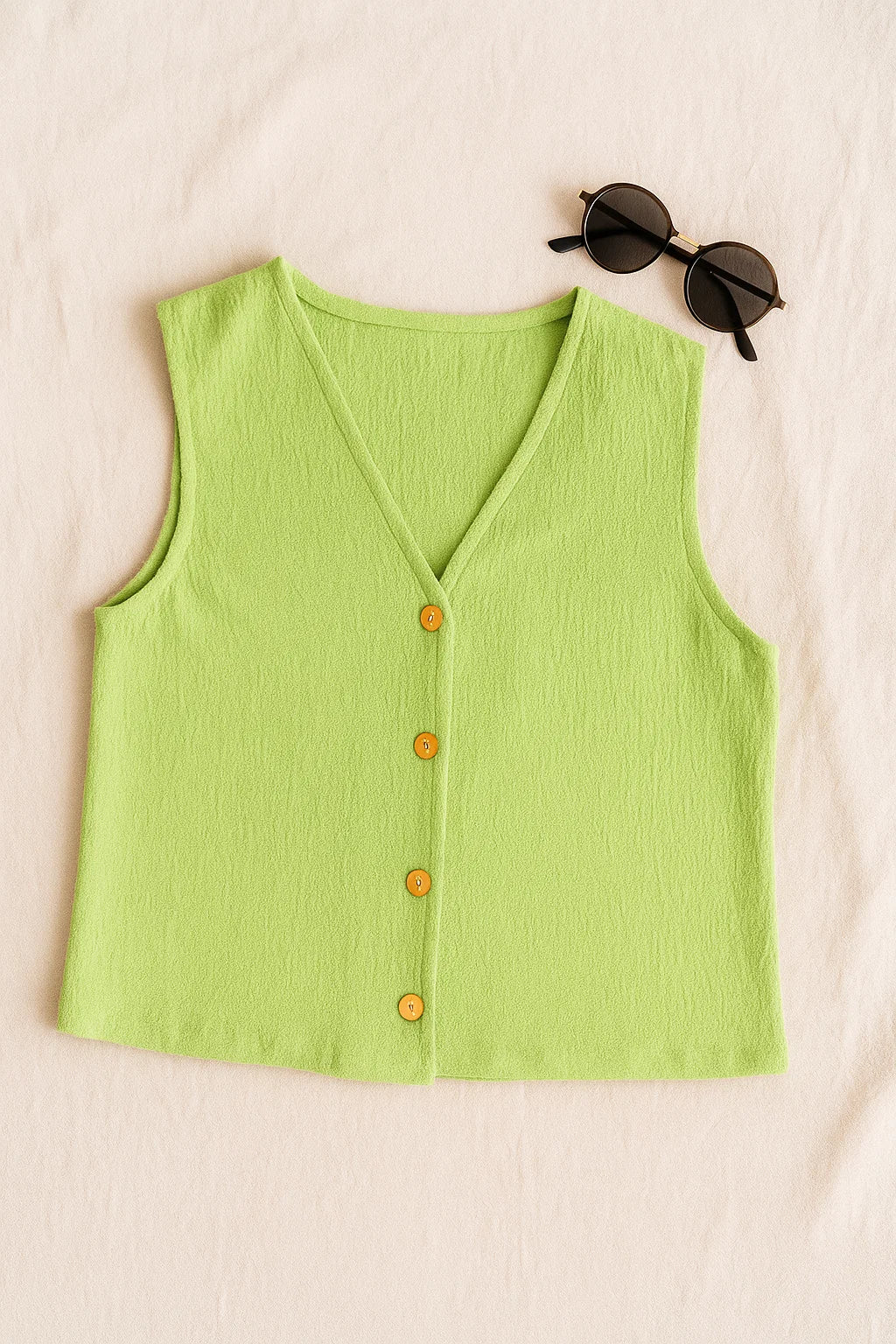 Blusas Para Mujer Tipo Chaleco Corrugado N51157 Lima