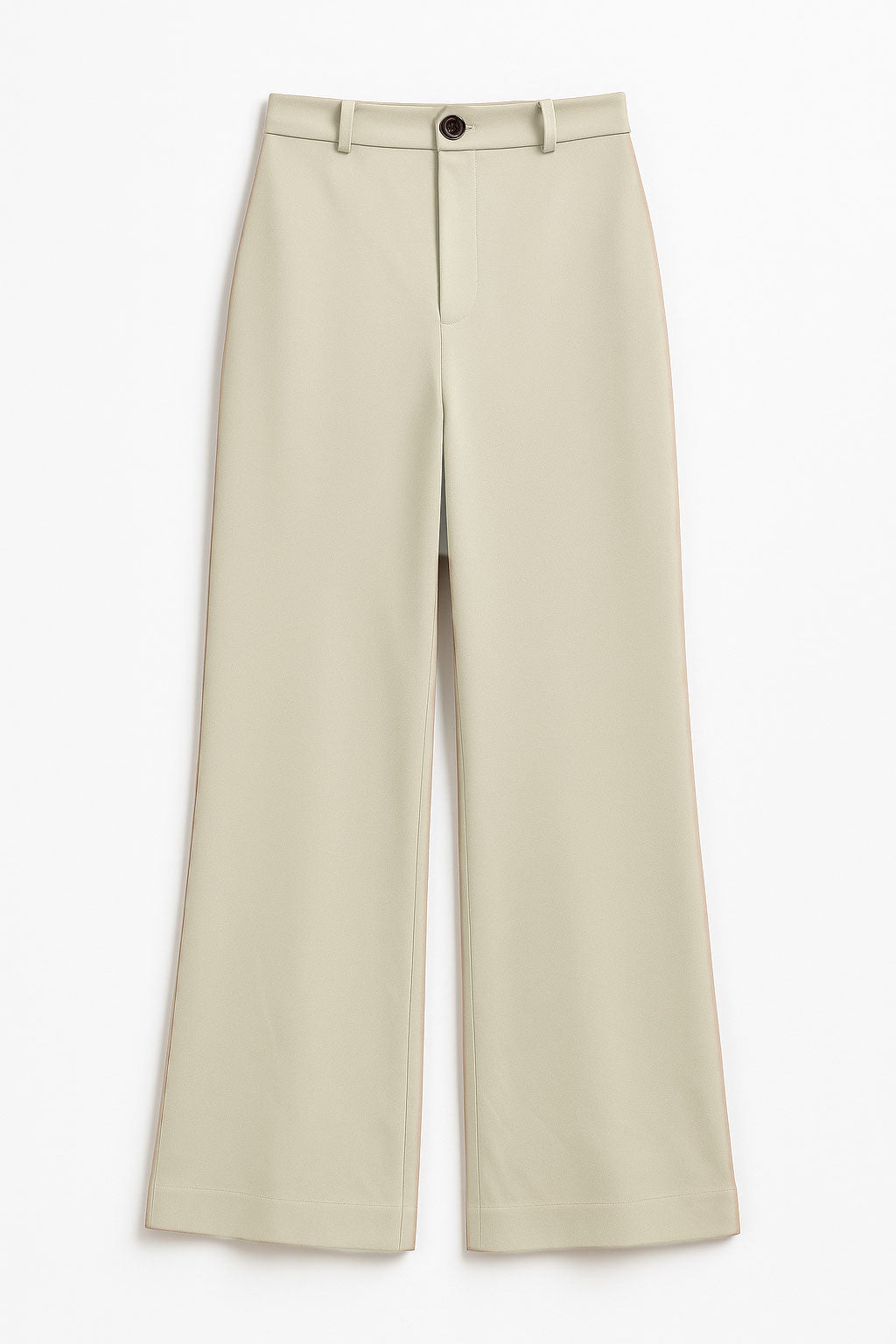 Pantalones Para Mujer Corte Recto Estilo Ejecutivo W53125 Beige