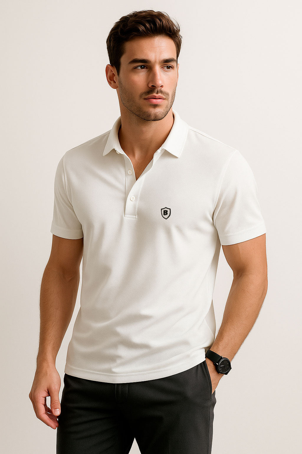 Playeras Polo Para Hombre Premium Sport A55401 Blanco