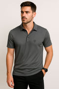 Playeras Polo Para Hombre Premium Sport A55401 Gris