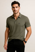 Playeras Polo Para Hombre Premium Sport A55401 Olivo