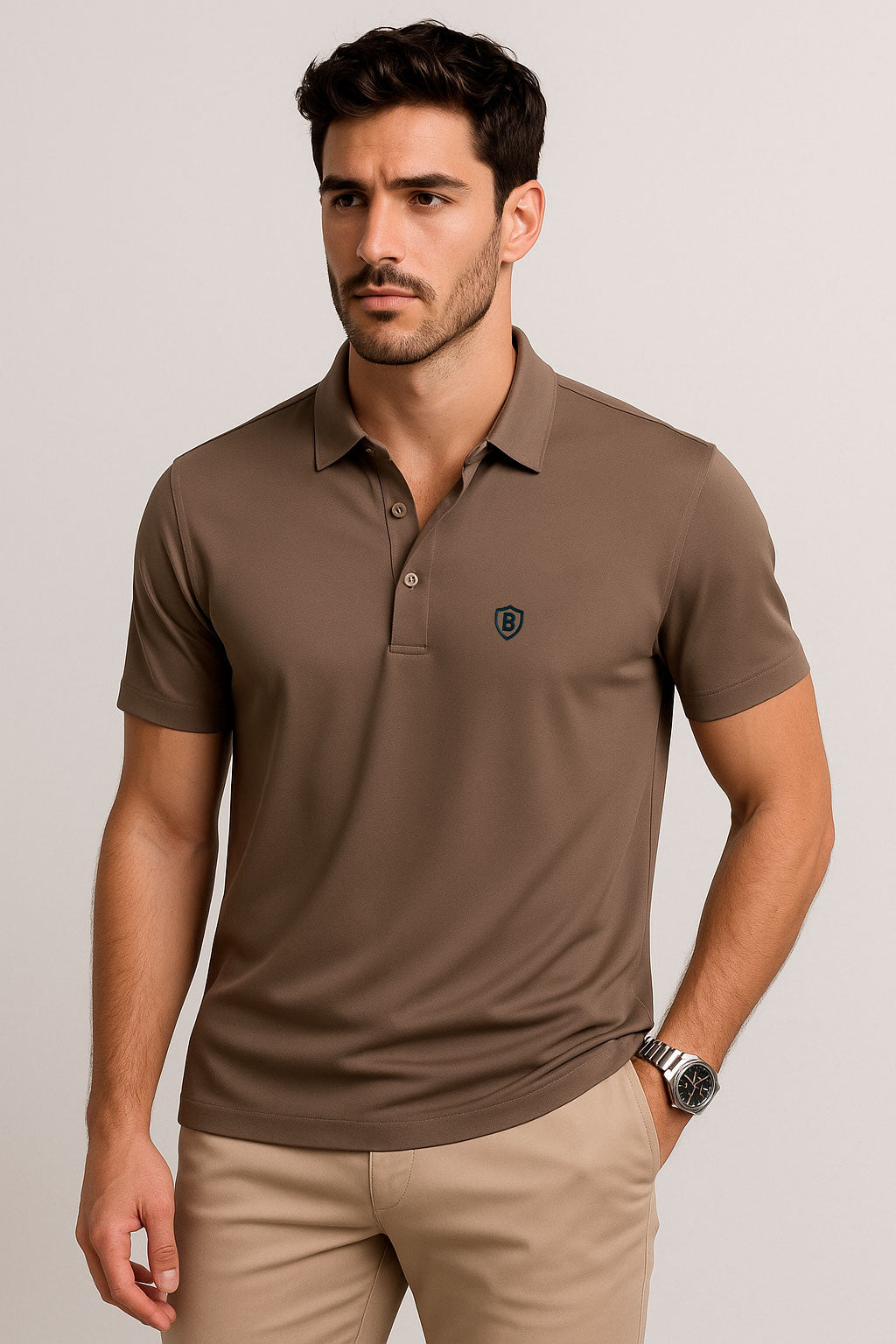 Playeras Polo Para Hombre Premium Sport A55401 Kaki