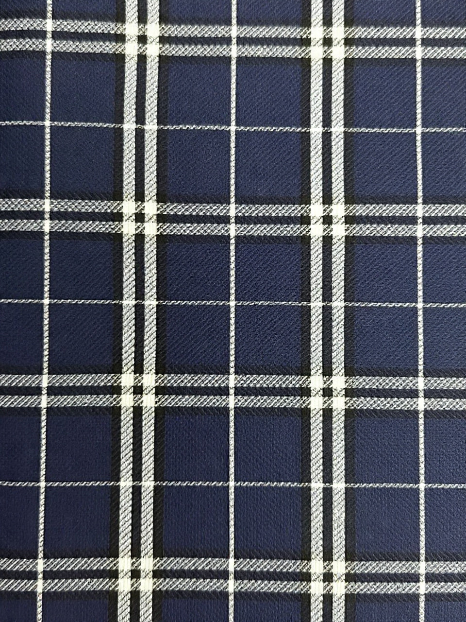 Camisas Para Hombre Manga Larga Cuadros Multicolor B61106 Marino