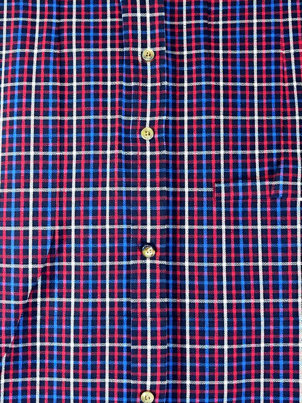 Camisas Para Hombre Manga Larga Cuadros Multicolor B61105 Marino