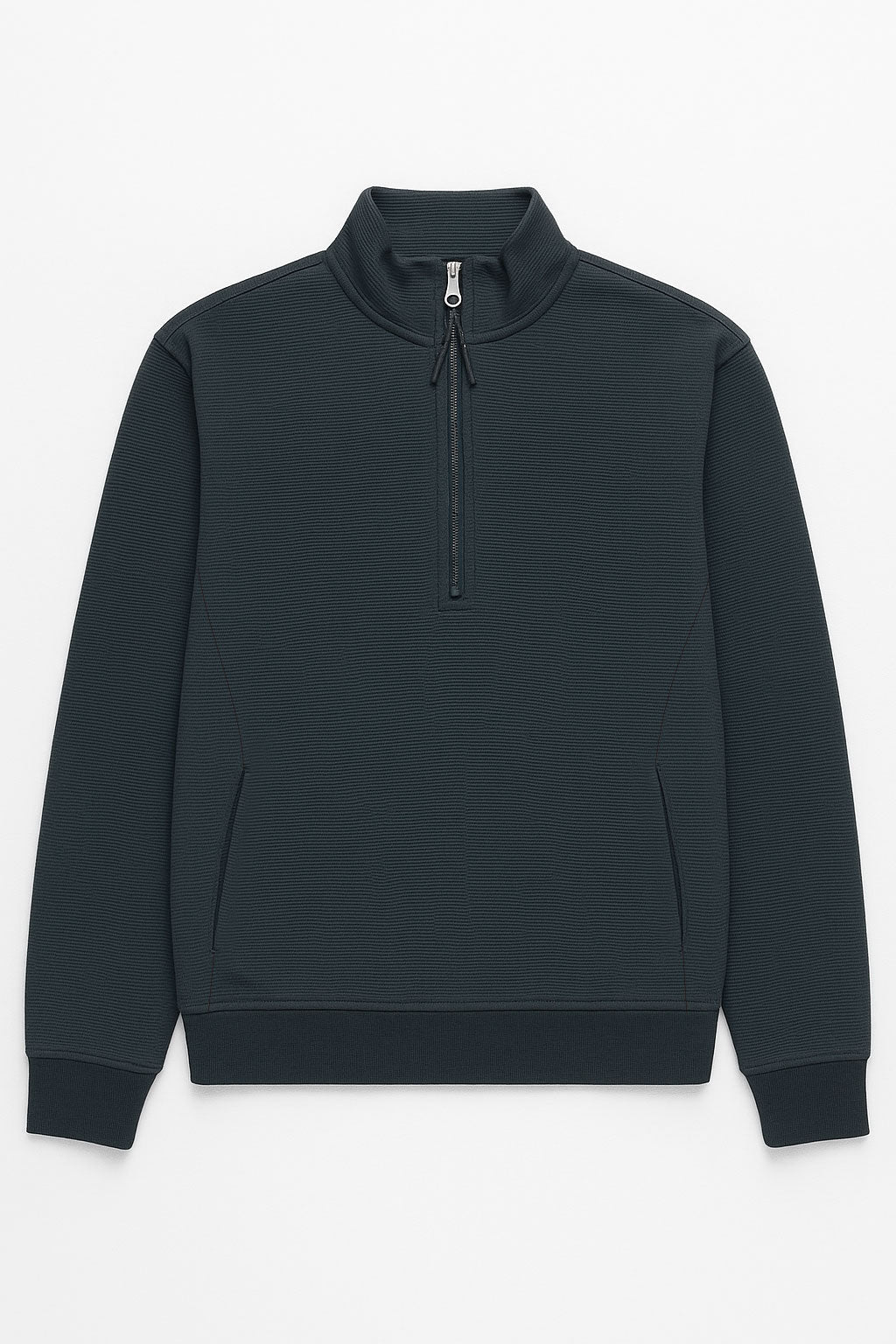 Sudaderas Para Mujer Cuello Alto Medio Cierre P53101 Negro