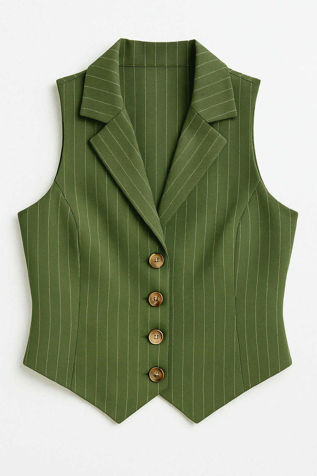 Chalecos Para Mujer De Rayas Estilo Sastrero R53100 Militar