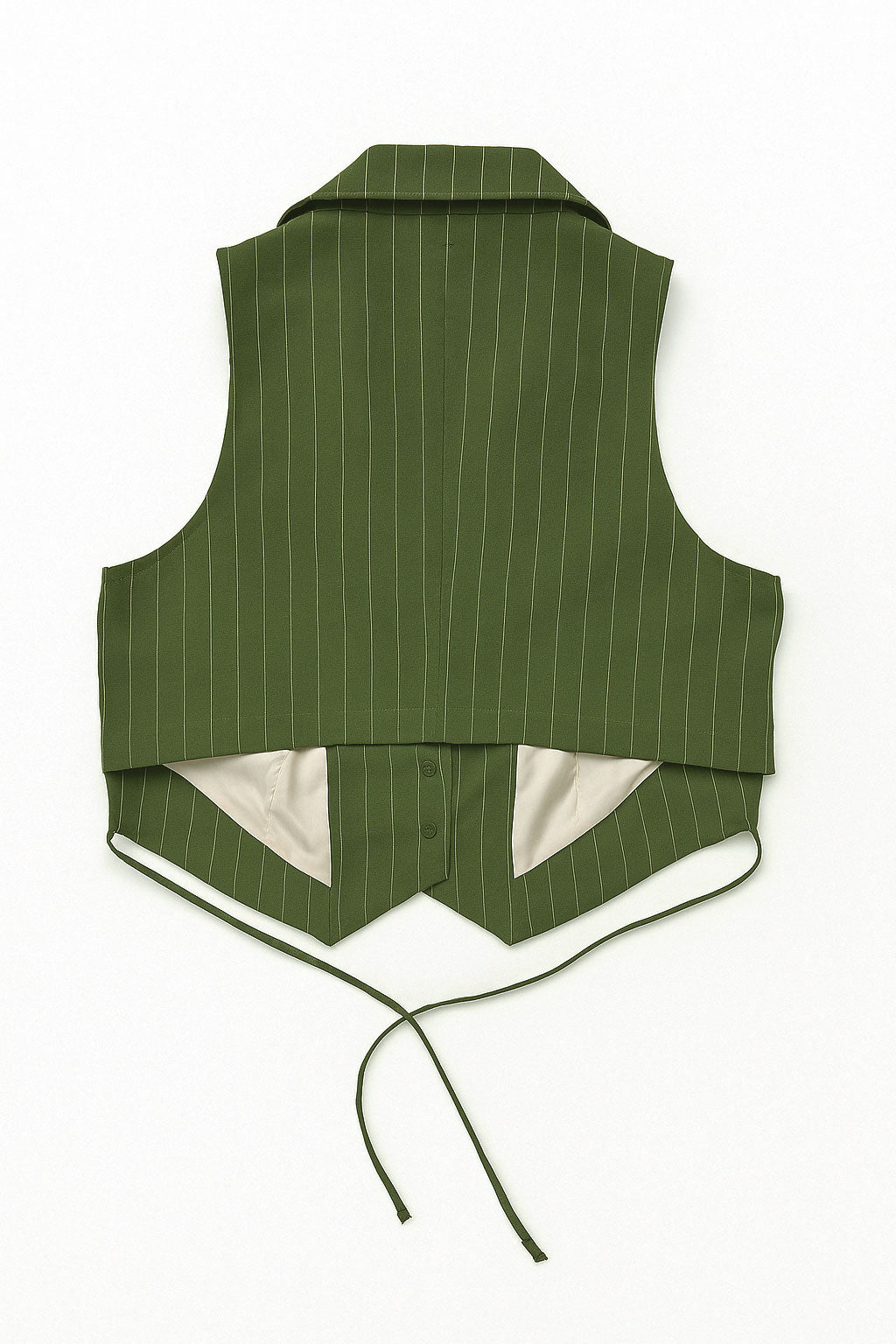 Chalecos Para Mujer De Rayas Estilo Sastrero R53100 Militar