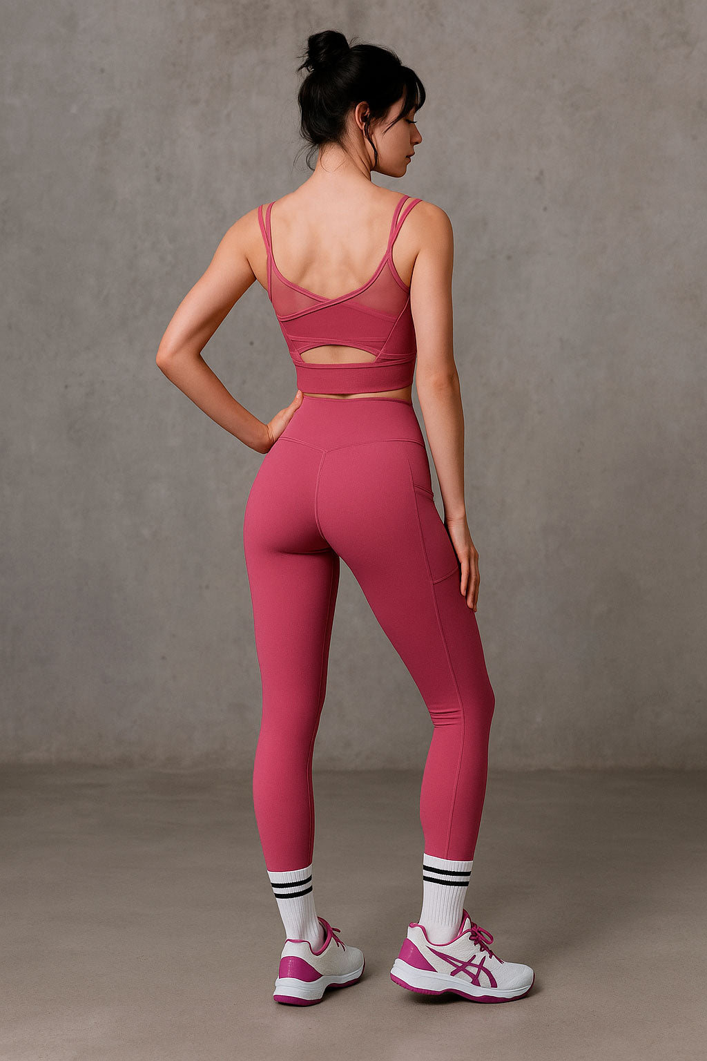 Tops Deportivos para Mujer Detalle Mesh MTXWX6 Rosa