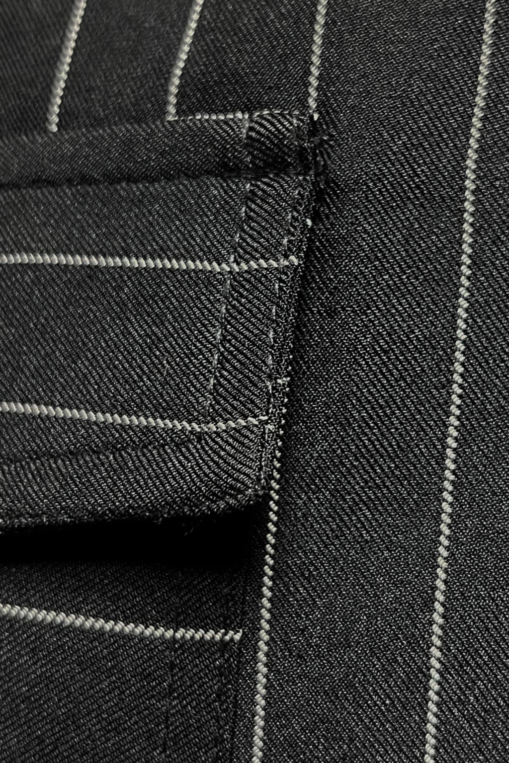 Chamarras Para Mujer Corta De Rayas Con Bolsillos Q53102 Negro