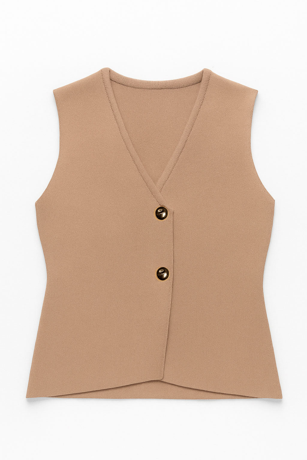 Chalecos Para Mujer Tejido Con Doble Botón R53200 Arena
