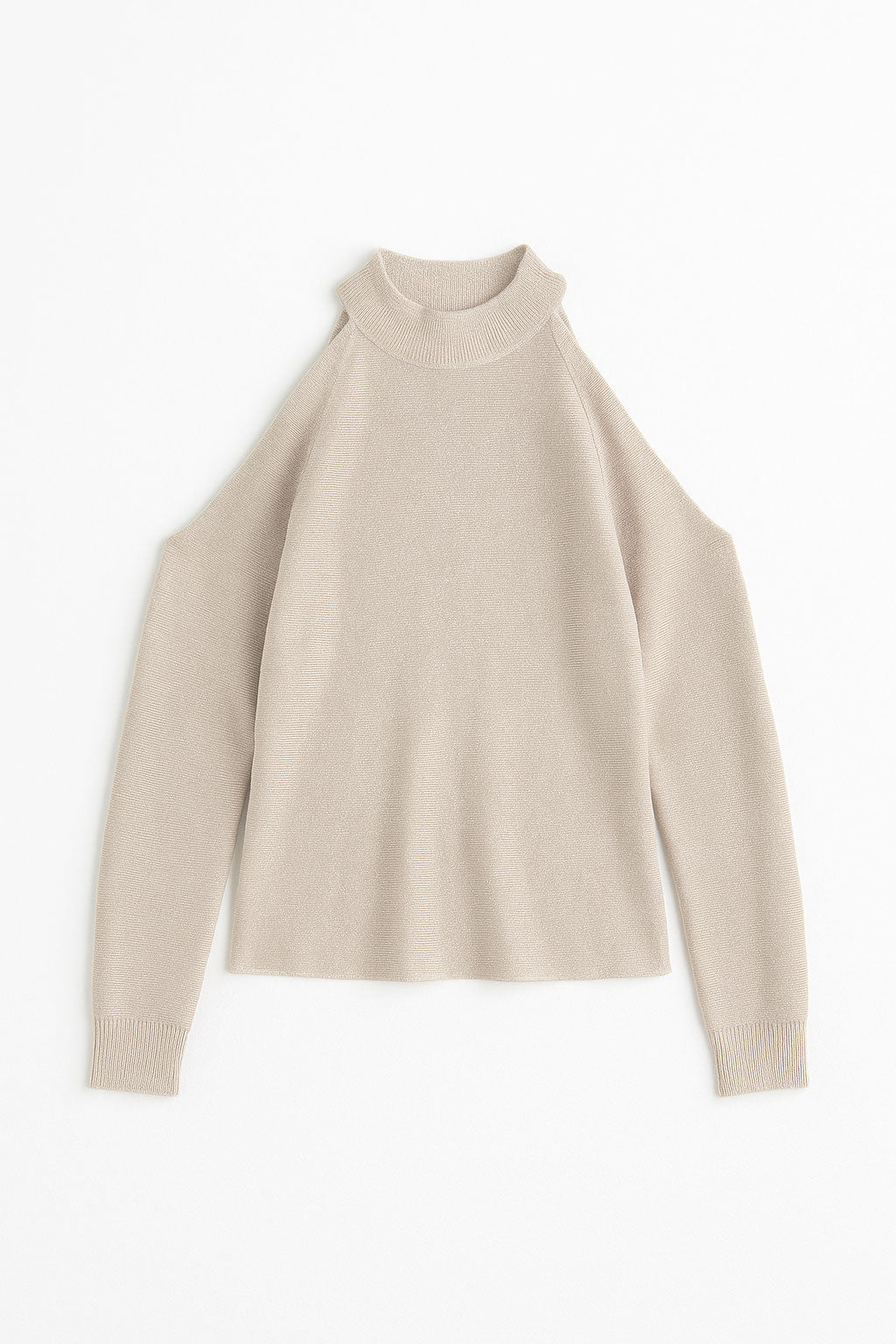 Suéteres Para Mujer Lurex Cuello Alto O53201 Crema