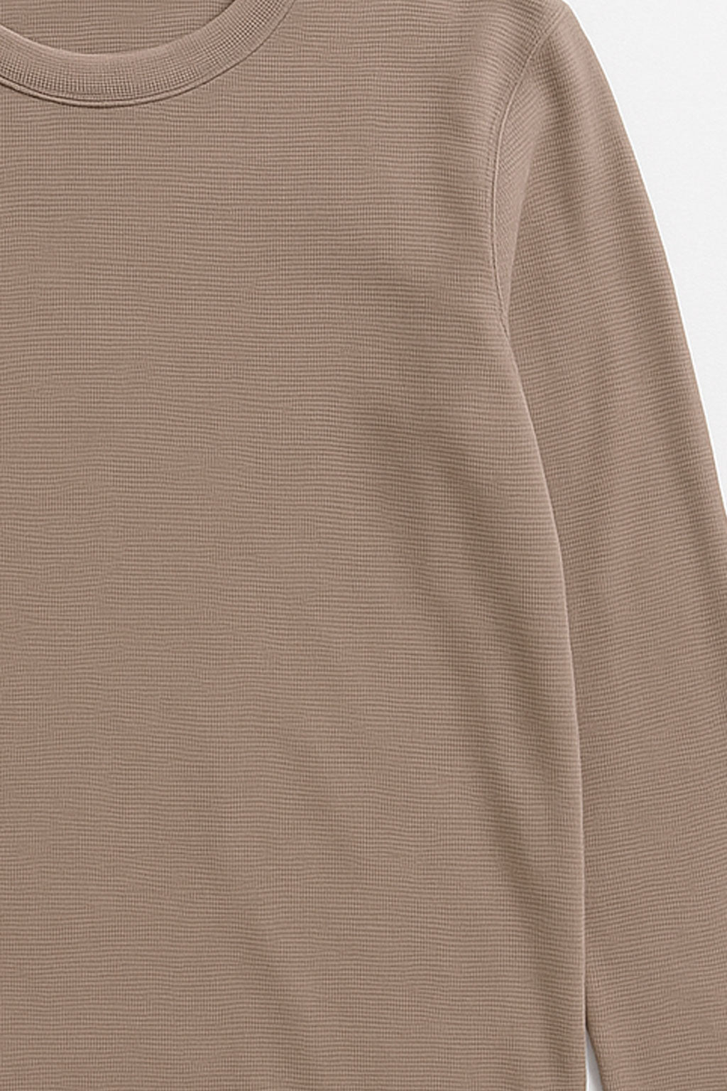 Playeras Para Hombre Manga Larga Textura A55311 Kaki