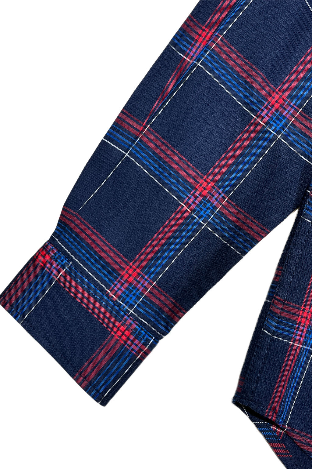 Camisas Para Hombre Manga Larga De Cuadros B55313 Marino