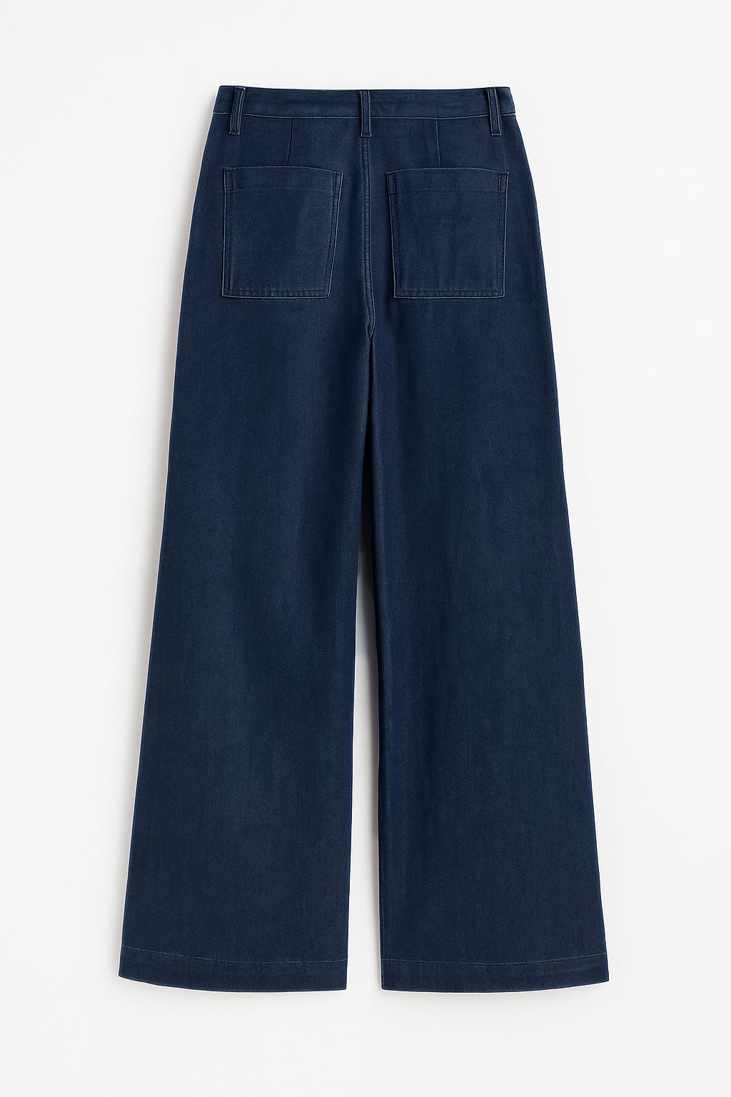 Jeans Para Mujer Wide Leg Con Pespunte V53104 Indigo