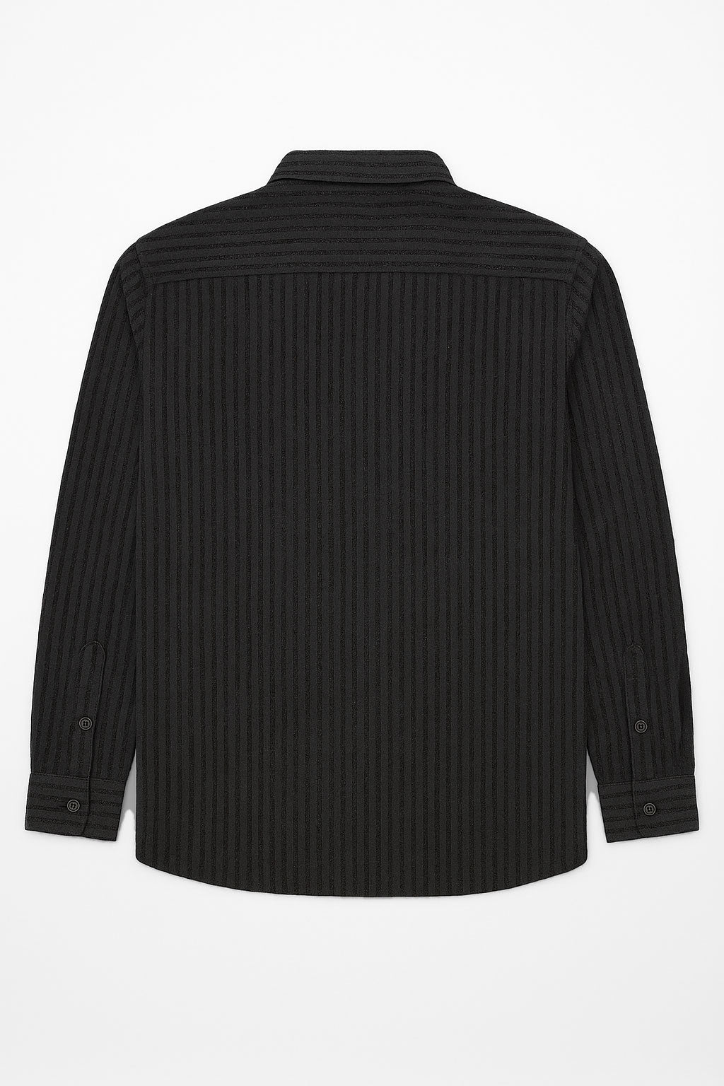 Camisas Para Hombre Manga Larga Chenille B55320 Negro