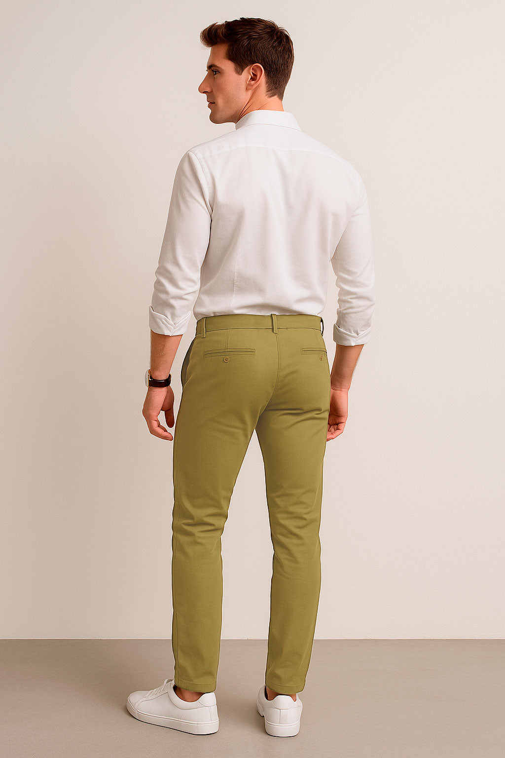 Pantalones Para Hombre Soft Stretch Slim GPAXAR Camel