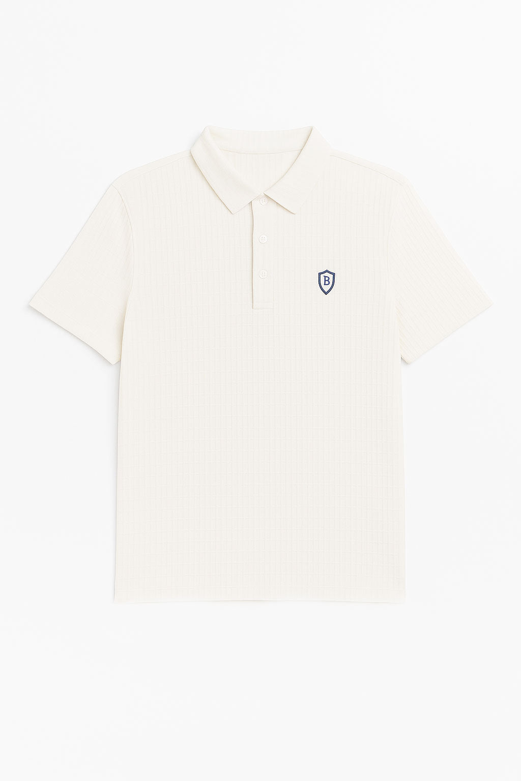 Playeras Polo Para Hombre Premium Con Textura A55404 Hueso