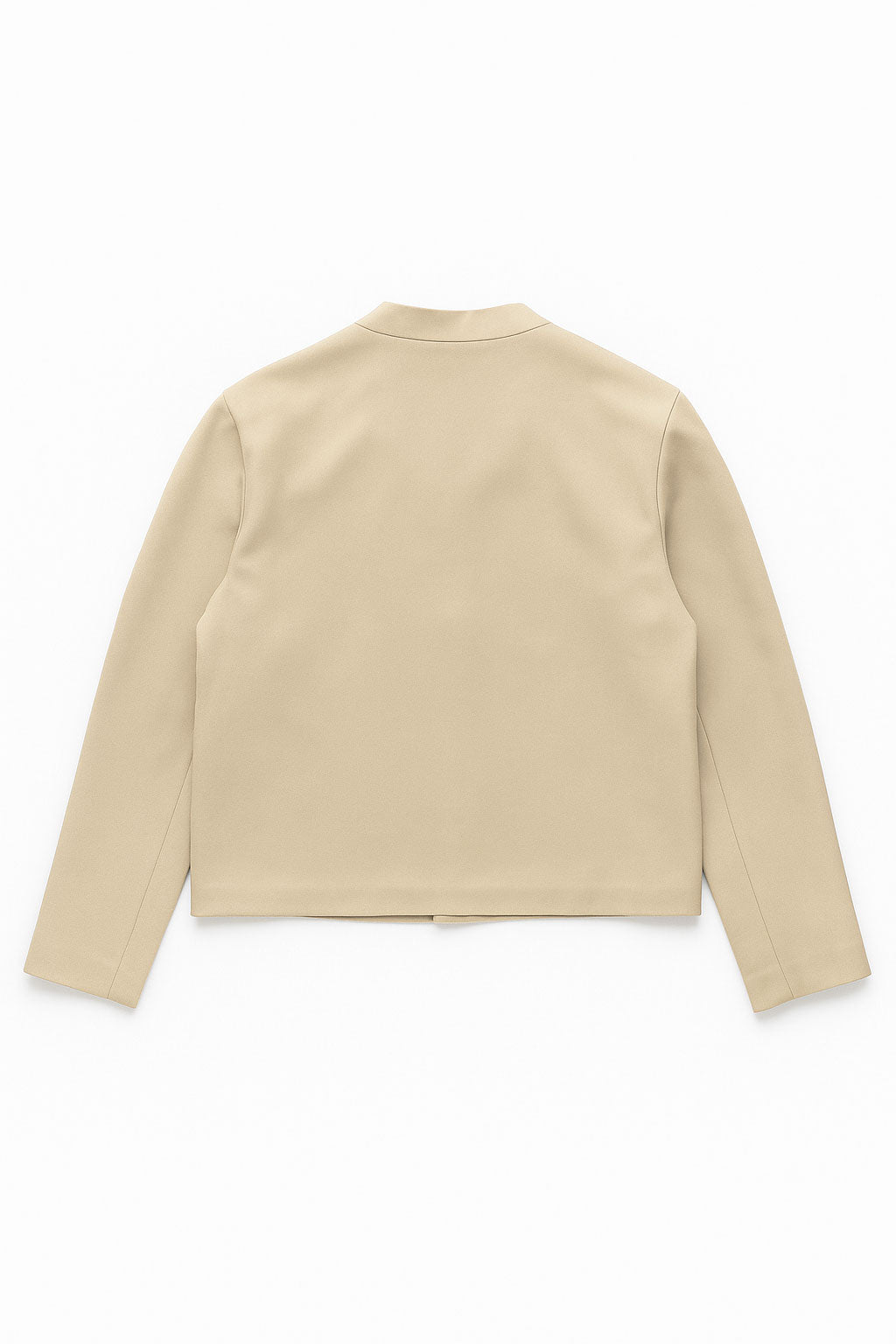 Chamarras Para Mujer Corta Botones Forrados Q53105 Beige