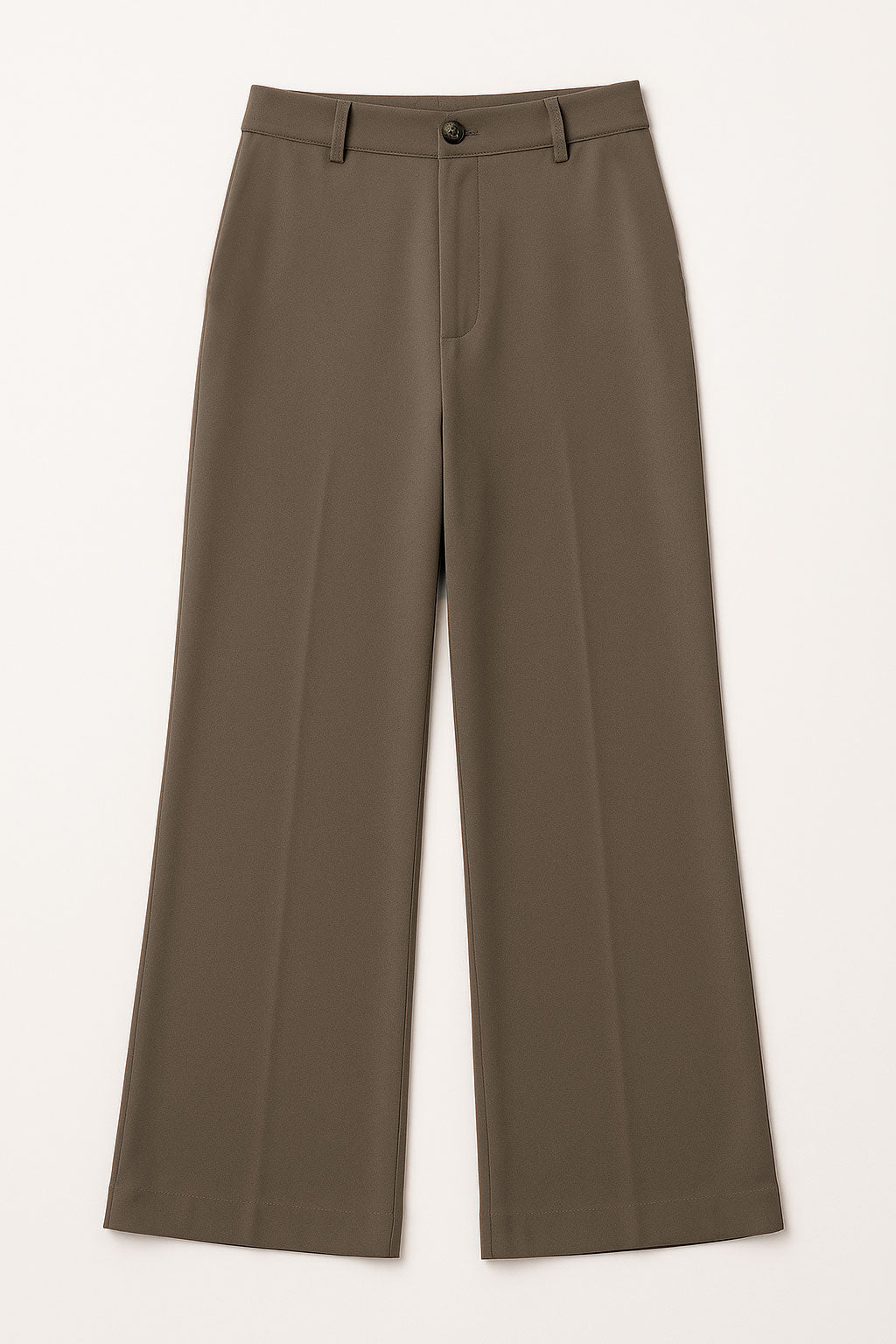 Pantalones Para Mujer Corte Recto Estilo Ejecutivo W53125 Cafe