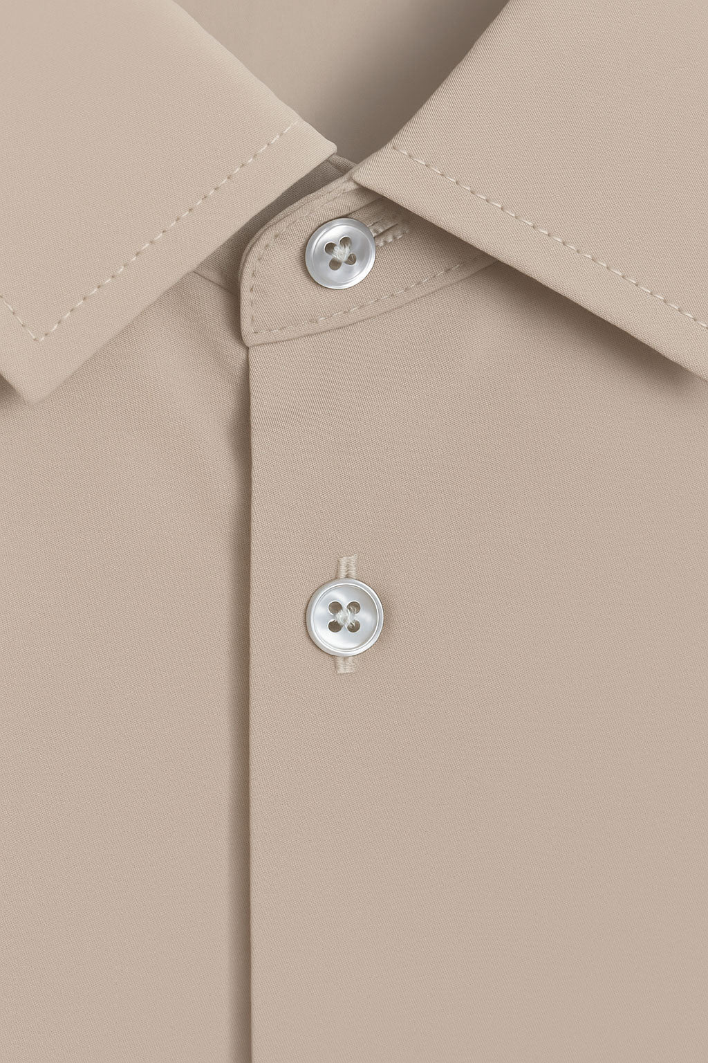 Camisas Para Hombre Super Stretch Sin Arrugas B55401 Beige