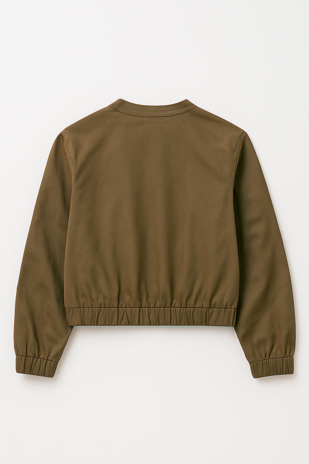 Chamarras Para Mujer Bomber Jacket Corta Q53101 Moka