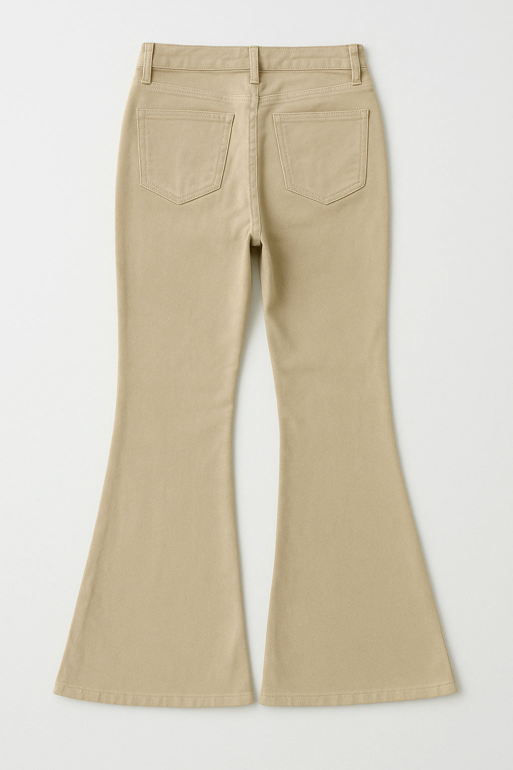 Jeans Para Mujer Gabardina Acampanados V53103 Kaki