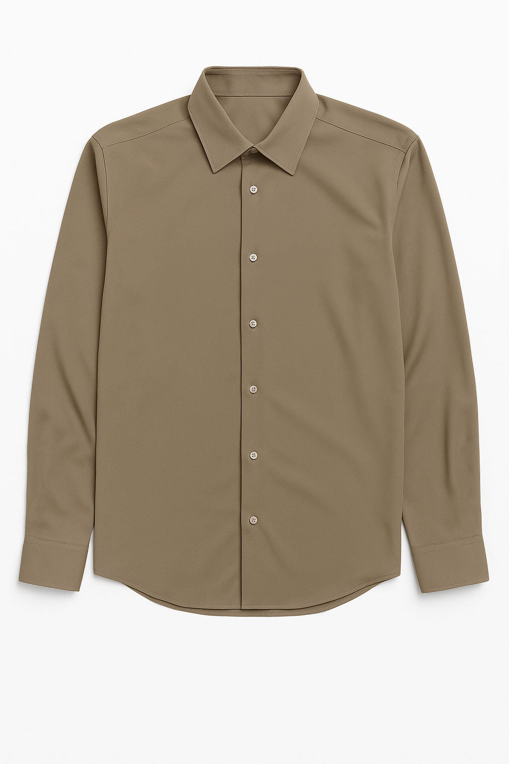 Camisas Para Hombre Super Stretch Sin Arrugas B55401 Kaki