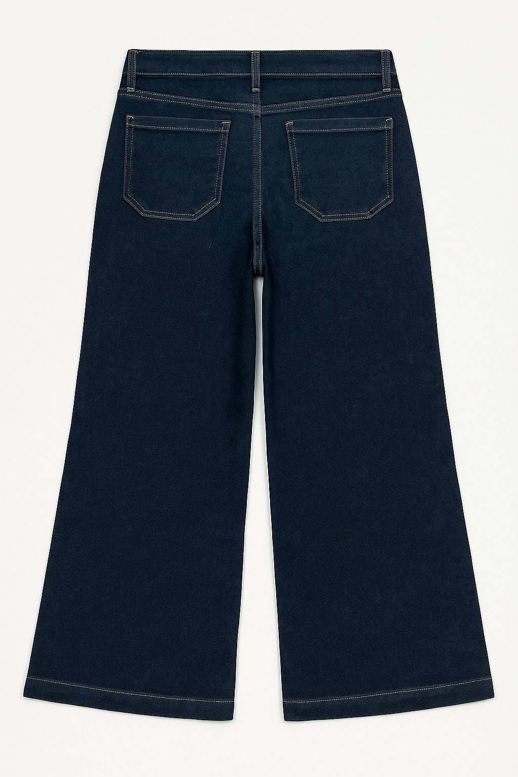 Jeans Para Mujer Pantalón De Mezclilla Wide Leg V53100 Indigo