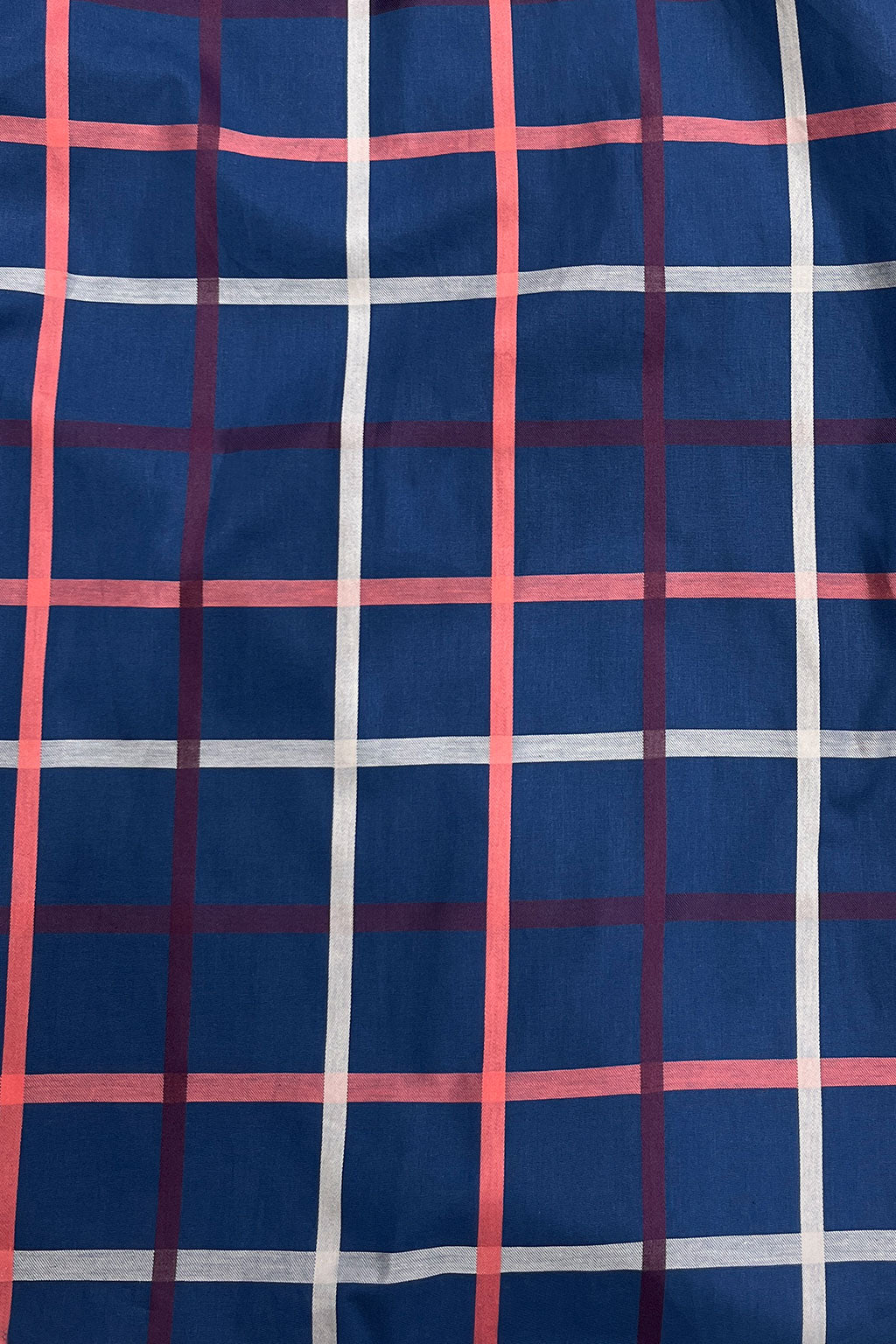 Camisas Para Hombre Satinada De Cuadros B55312 Azul