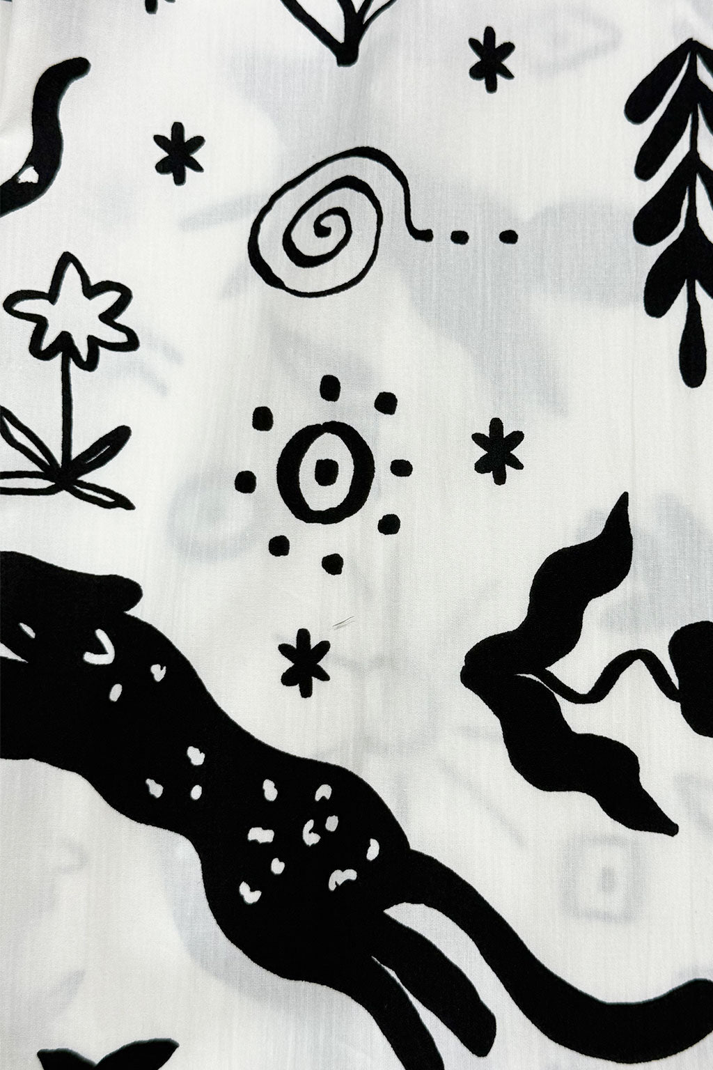 Camisas Para Hombre Estampado De Arte B55501 Blanco