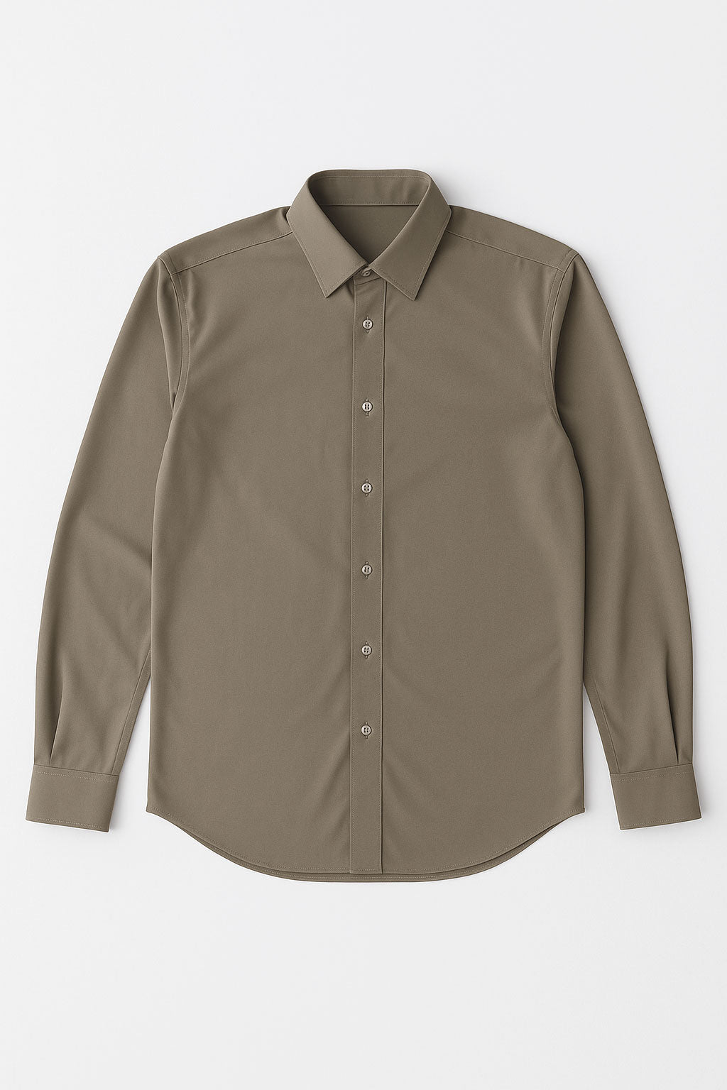 Camisas Para Hombre Formal Básica Lisa B55406 Kaki