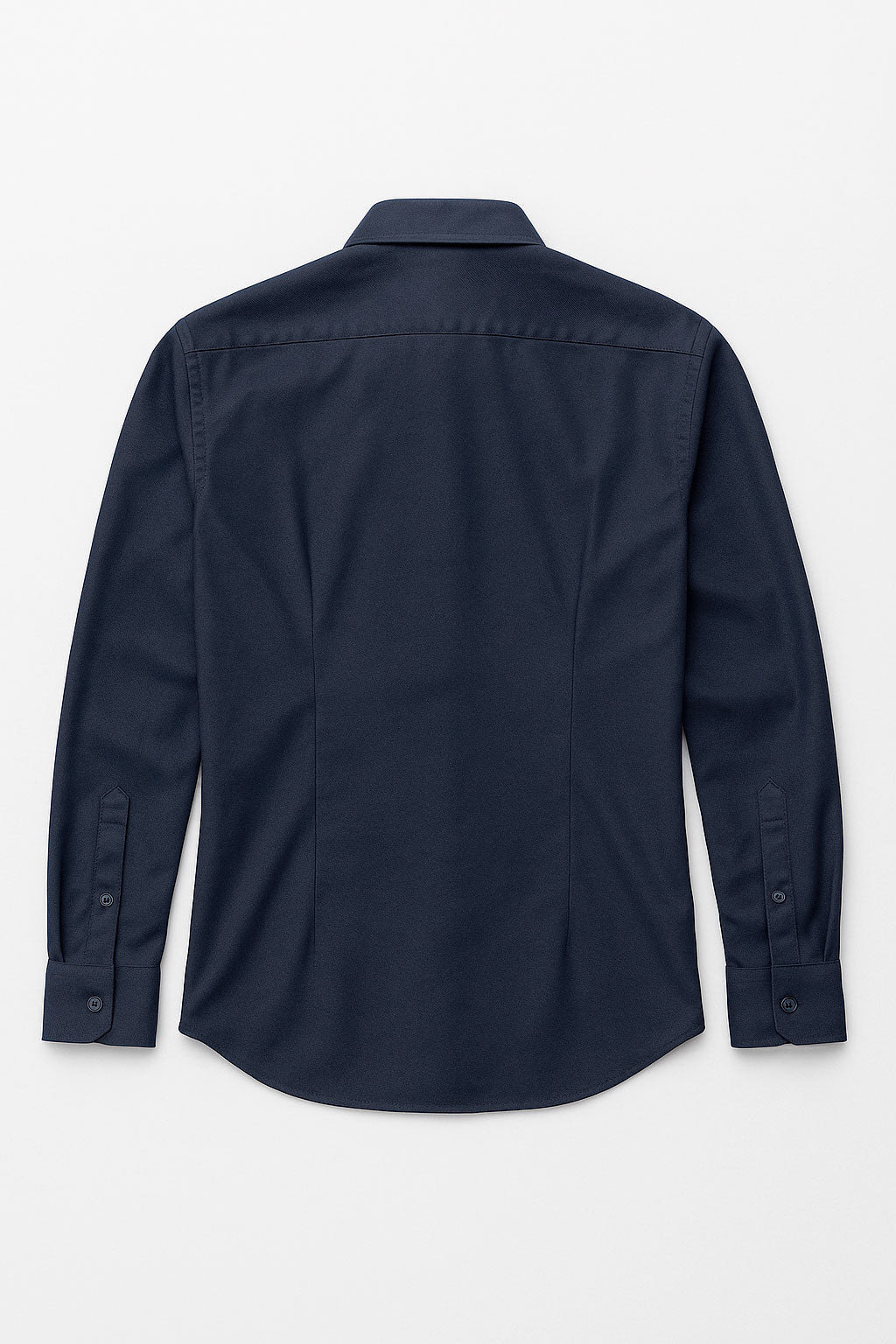 Camisas Para Hombre Manga Larga Slim Fit Marino BPOPST