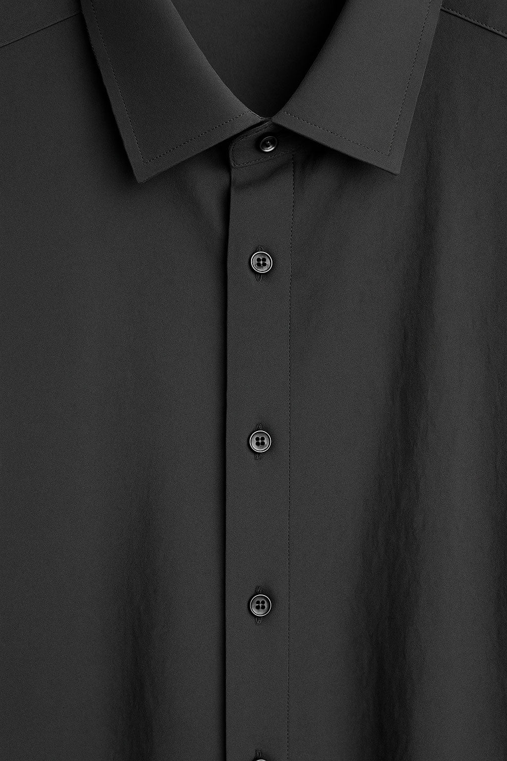 Camisas Para Hombre Formal Básica Lisa B55406 Negro