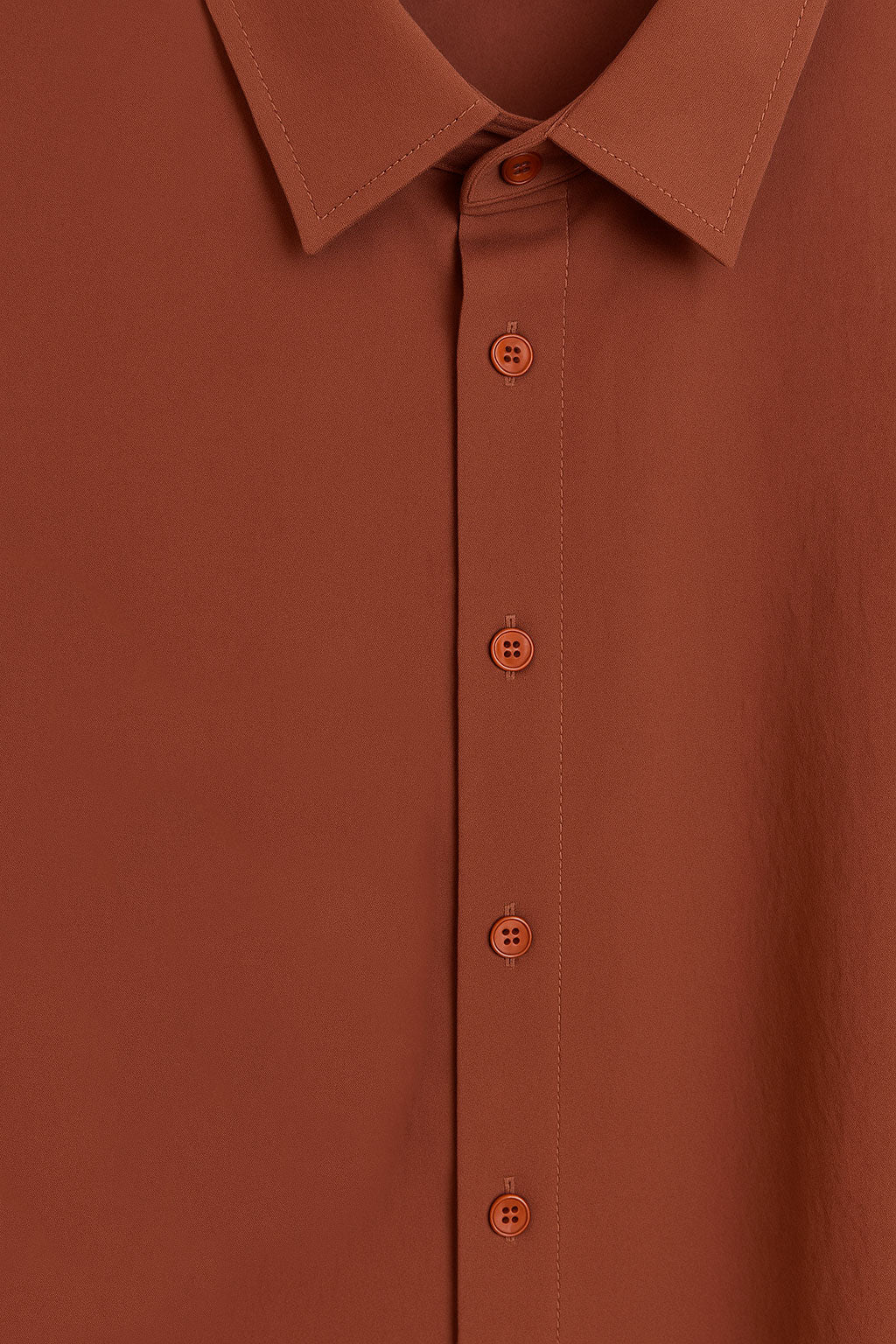 Camisas Para Hombre Formal Básica Lisa B55406 Rustico