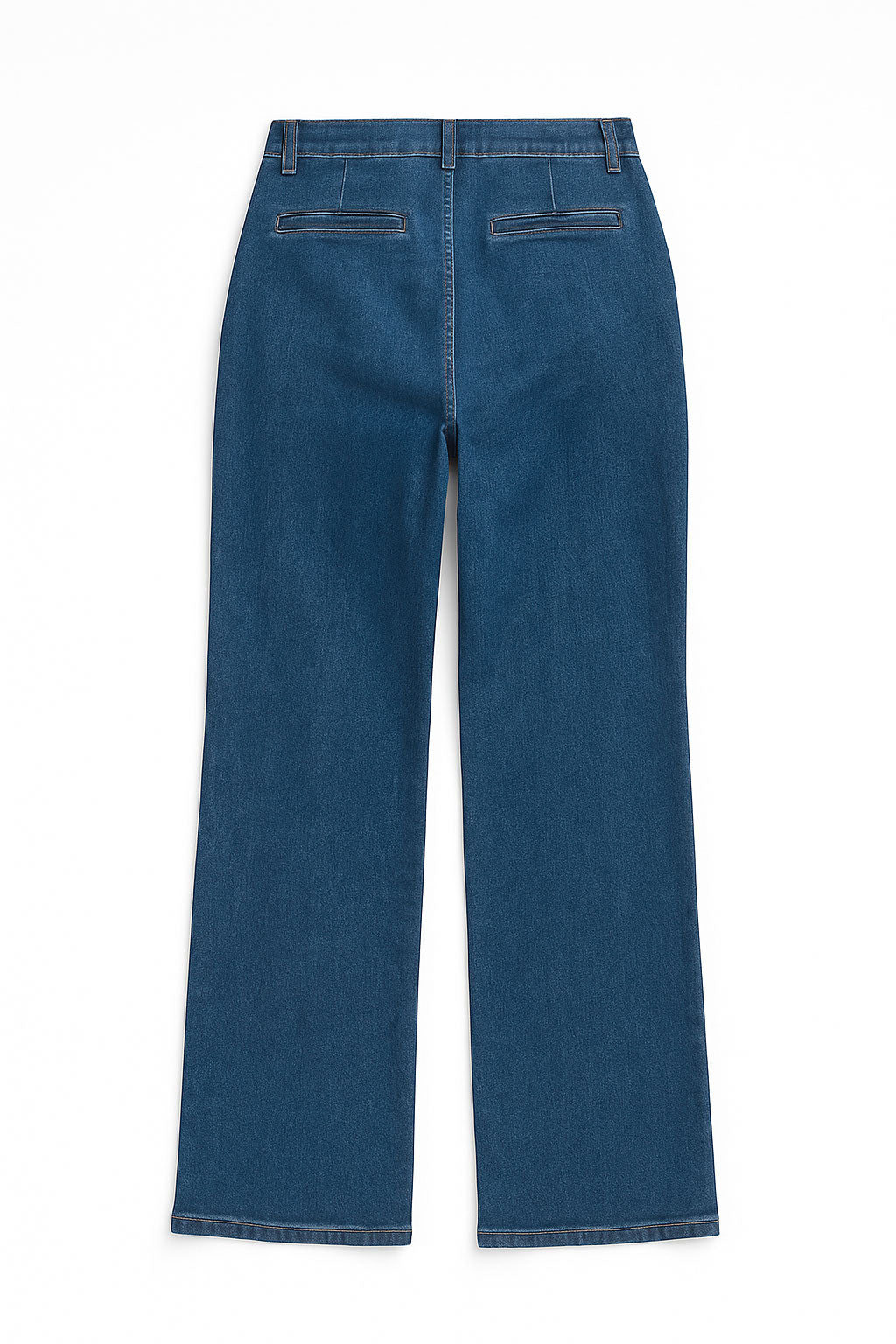 Jeans Para Mujer Pantalón De Mezclilla Bolsas Vivo Traseras V53101 Stone