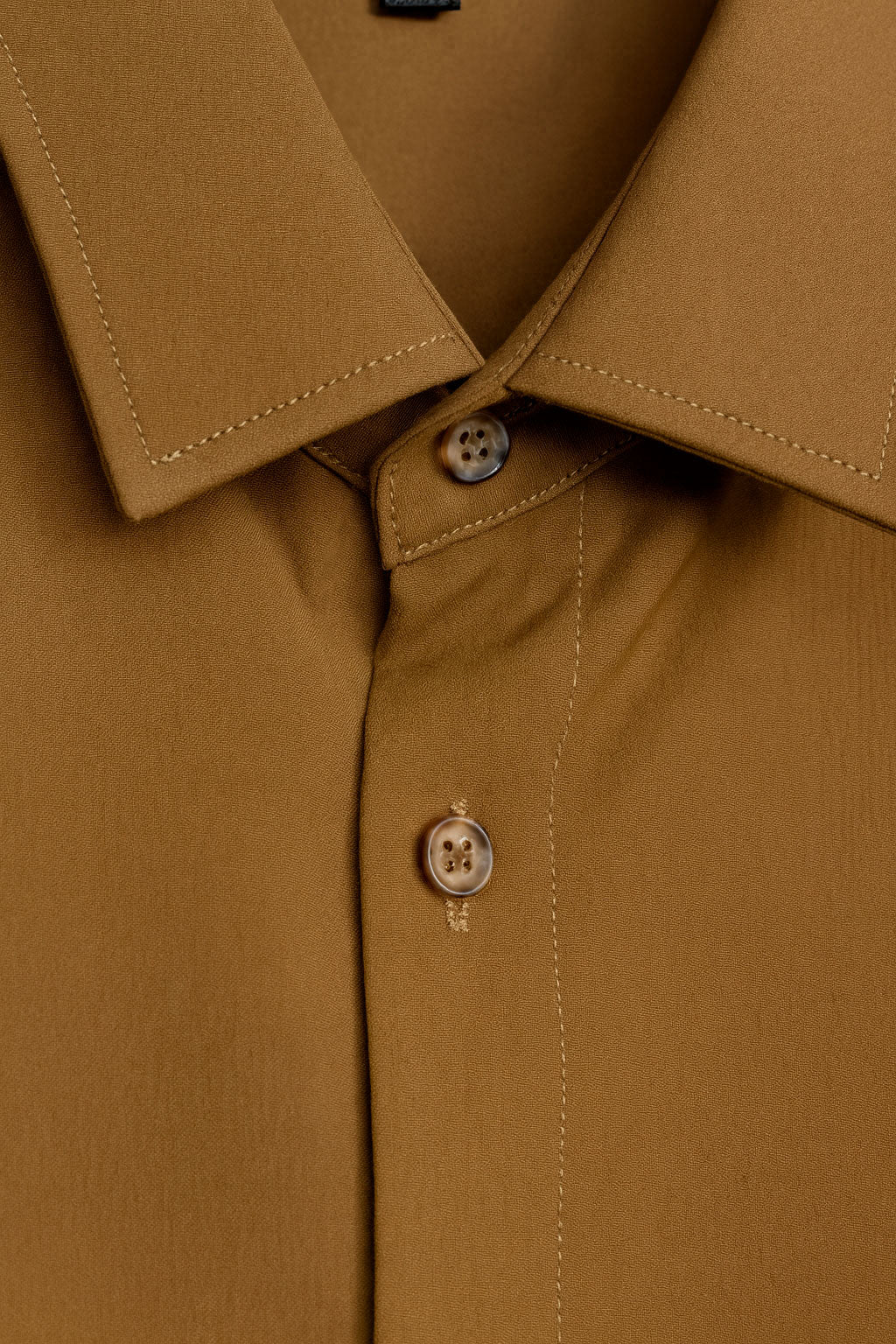 Camisas Para Hombre Formal Básica Lisa B55406 Tabaco